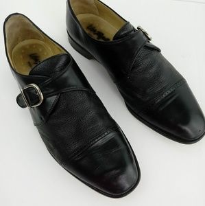 Men's Monk Strap Black Dress Shoes